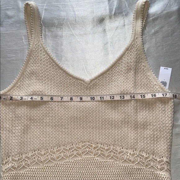 NWT Boho Old Navy Cream Crotchet Max Dress Sleeveless Sundress VNeck Cotton Knit - Picture 14 of 16